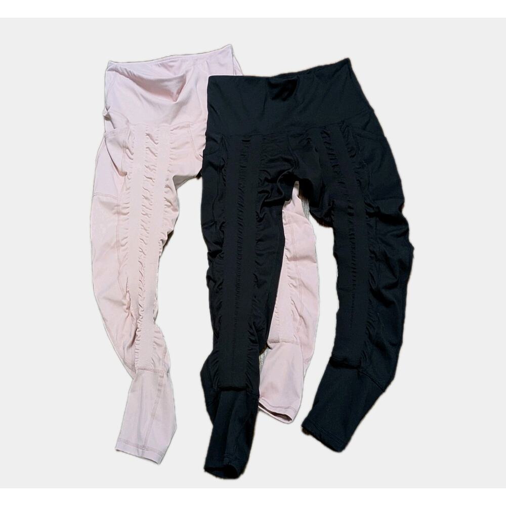 Lot of 2 Sweetflexx Full Flex Hi Rise Front + Booty Resistance Leggings Sz 8